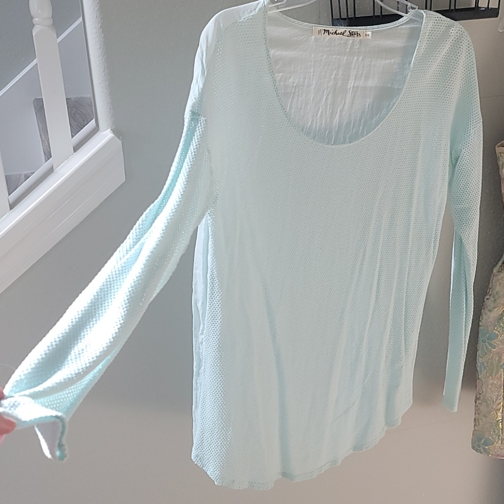 Michael Stars net and linen back